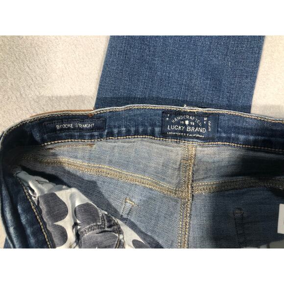 Lucky Brand Brook Straight Jeans women  Medium Wash Denim vintage, comfortable - Picture 6 of 8